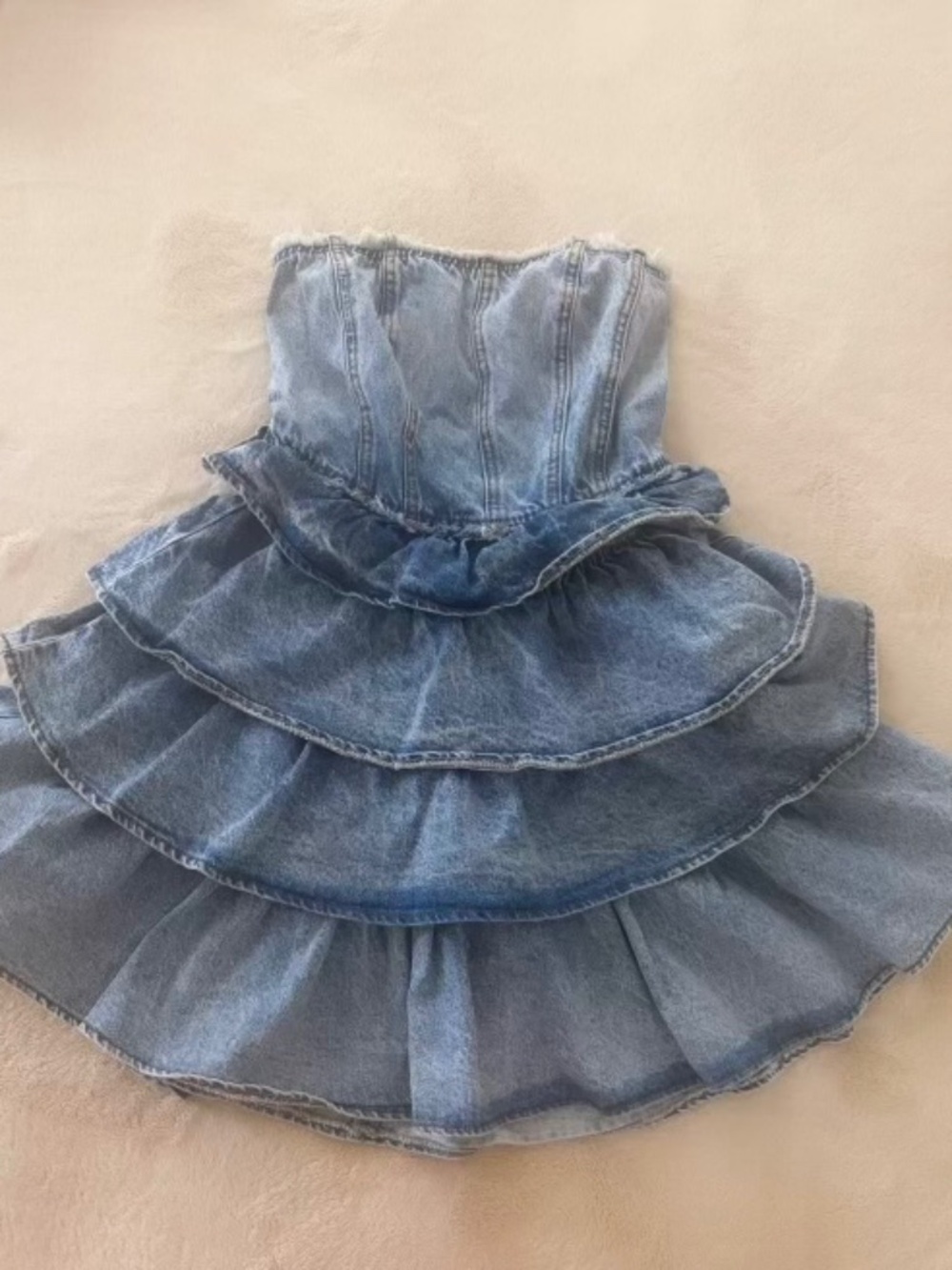 Denim corset dress ☀️🌸